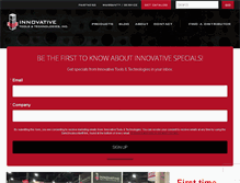 Tablet Screenshot of innovativetools.com